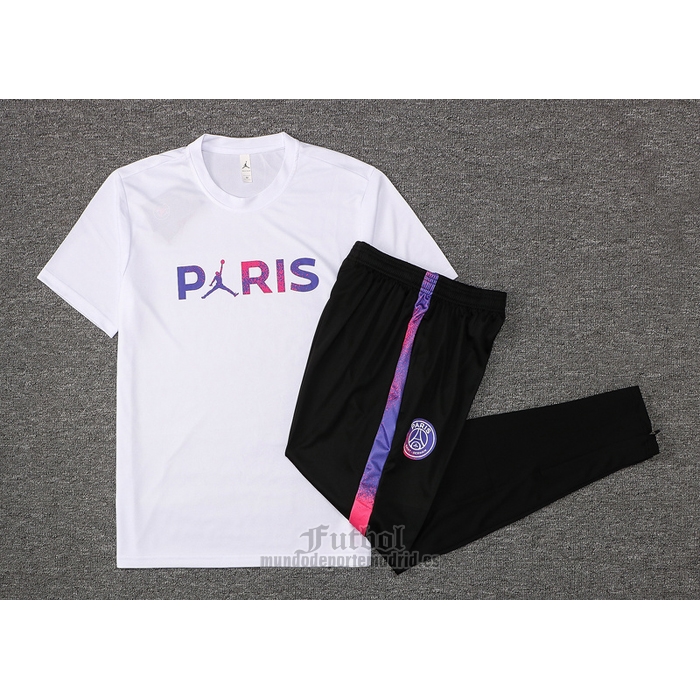 Chandal del Paris Saint-Germain Jordan Manga Corta 2021-2022 Blanco